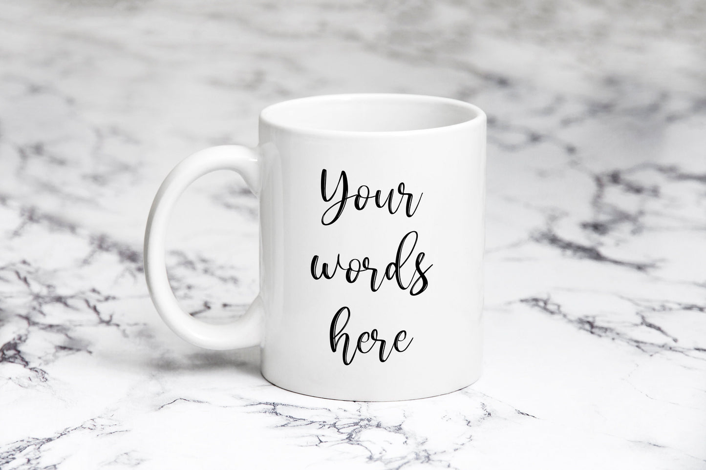 Your words here, personalised mug